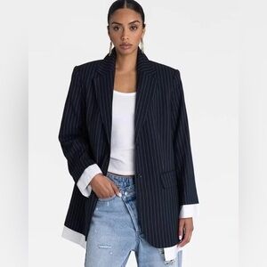 NWT: KBB By Kahlana for Target Oversized Pinstripe Blazer - sold out